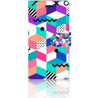 👉 Huawei P9 Lite Boekhoesje Design Blocks Colorful 8718894657324