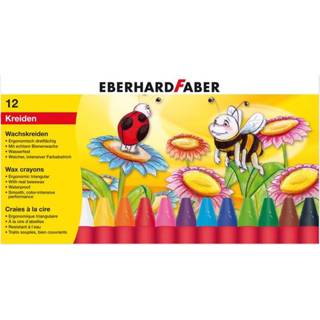 👉 Waskrijt Eberhard Faber driekantig watervast etui à 12 stuks 4087205240109