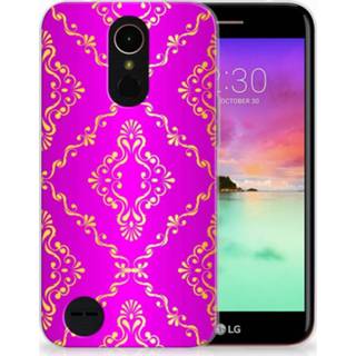 Roze LG K10 2017 Uniek TPU Hoesje Barok 8718894685761