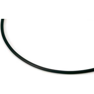 Hals ketting titanium rubber vrouwen active zwart zilverkleurig Boccia 0827-01 Collier titanium/rubber 42 cm 4040066170879