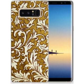👉 Goud Samsung Galaxy Note 8 TPU Hoesje Design Barok 8718894813287