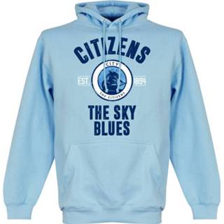 👉 Sweater wit mannen Manchester City Established Hooded -