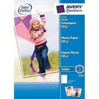 👉 Fotopapier wit Avery A4 125gr doos a 20 vel 4004182025543