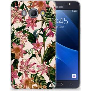 👉 Samsung Galaxy J5 2016 Uniek TPU Hoesje Flowers 8718894864364