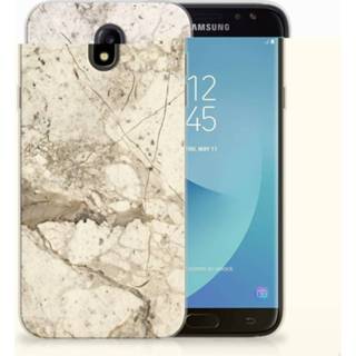 Beige marmer Samsung Galaxy J7 2017 | Pro TPU Hoesje Design 8718894889862