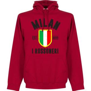 👉 Sweater rood AC Milan Established Hooded -