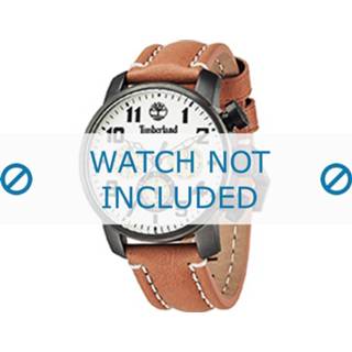 👉 Horlogeband bruin leder Timberland 14439JS-07 22mm + standaard stiksel 8719217121553