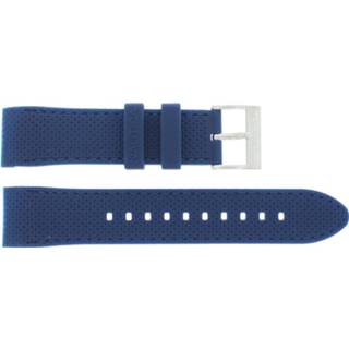 👉 Horlogeband blauw silicoon Nautica A21018G / A15103G 22mm + standaard stiksel 8719217115132