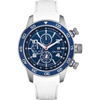 👉 Horlogeband wit rubber onbekend Nautica A20104G + stiksel 8719217114623