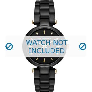 👉 Horlogeband zwart staal onbekend Karl Lagerfeld KL5003 8719217114166
