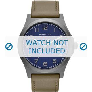 👉 Horlogeband olijfgroen leder Marc by Jacobs MBM5046 22mm + standaard stiksel 8719217112322