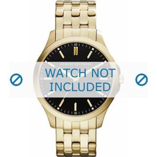 👉 Horlogeband staal goud onbekend doublé Armani AX2145 8719217110762