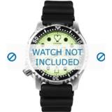 👉 Horlogeband zwart rubber Citizen 5810-H19535 / 59-L7325 21mm 8719217094338
