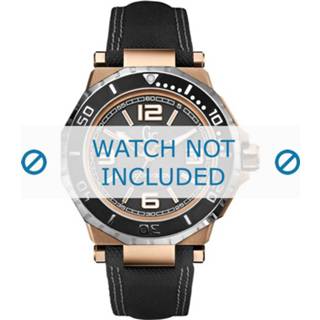 👉 Horlogeband zwart wit canvas Guess X79002G2S + stiksel 8719217091405