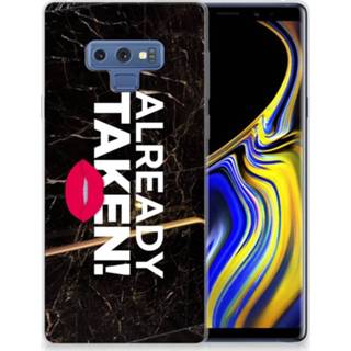 👉 Zwart Samsung Galaxy Note 9 TPU Hoesje Design Already Taken Black 8718894911051