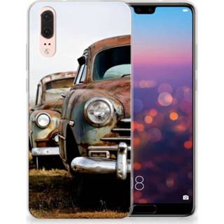 👉 Huawei P20 Uniek TPU Hoesje Vintage Auto 8718894914557