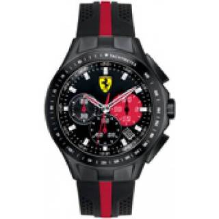 👉 Horlogeband zwart silicoon Ferrari SF-03-1-34-0015 / 689300022 22mm 8719217146433