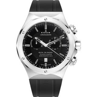 👉 Horlogeband zwart rubber Edox 10107-RUB