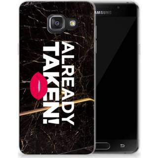 👉 Zwart Samsung Galaxy A3 2016 TPU Hoesje Design Already Taken Black 8718894934685