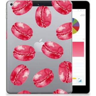 👉 Tablethoes roze Apple iPad 9.7 2018 | 2017 Tablethoesje Design Pink Macarons 8718894958827