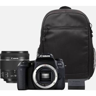 👉 Back pack Canon EOS 77D + EF 18-55mm IS STM-lens backpack reserveaccu