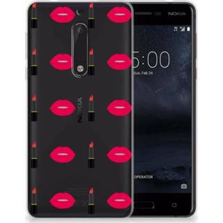 👉 Lippenstift Nokia 5 TPU Hoesje Design Lipstick Kiss 8718894960448