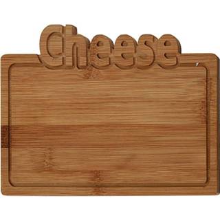 👉 Bamboe snijplank -Cheese - 25x17cm 8719001011770