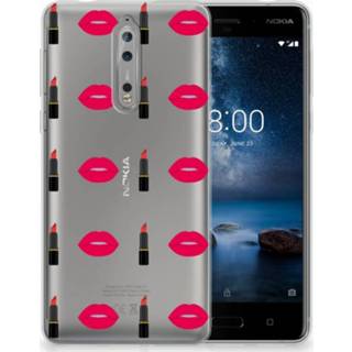 👉 Lippenstift Nokia 8 TPU Hoesje Design Lipstick Kiss 8718894962497