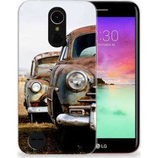 LG K10 2017 Uniek TPU Hoesje Vintage Auto 8718894972762