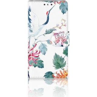 👉 Nokia 5 Uniek Boekhoesje Bird Flowers 8718894977019