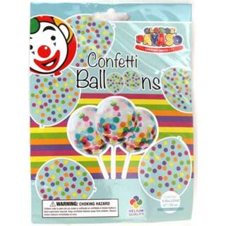 👉 Ballon Confetti 6 Stuks 30 Cm 7501060434451