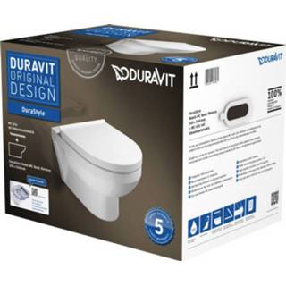 👉 Zitting active wit Duravit Durastyle Closet Wand set inclusief Rimless 36,5x54 cm 4053424087962