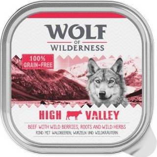 👉 Donkergroen Probeerpakket: Wolf of Wilderness Adult 6 x 300 g - High Valley rund 4260535818129 4260535818143 4260535818112 4260535818136 4260535818105