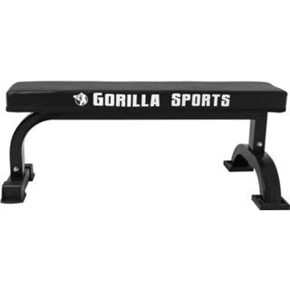 👉 Fitnessbank zwart Vlakke Met Gorilla Sports Logo 4260200841377