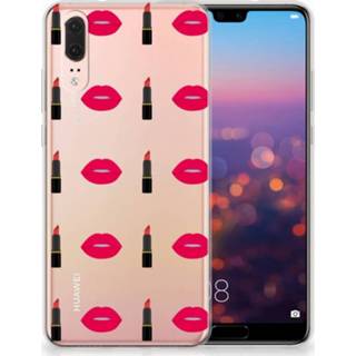 👉 Lippenstift Huawei P20 TPU Hoesje Design Lipstick Kiss 8718894721063