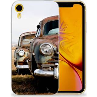 👉 Apple iPhone Xr Uniek TPU Hoesje Vintage Auto 8718894726075