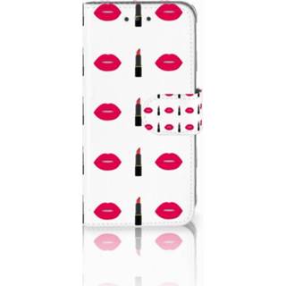 👉 Lippenstift Samsung Galaxy J3 2016 Boekhoesje Design Lipstick Kiss 8718894740668