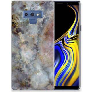 👉 Grijs marmer Samsung Galaxy Note 9 TPU Hoesje Design 8718894741757