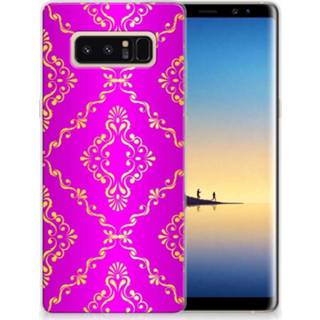 👉 Roze Samsung Galaxy Note 8 Uniek TPU Hoesje Barok 8718894759776