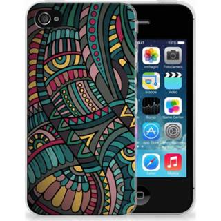 👉 Apple iPhone 4 | 4s TPU Hoesje Design Aztec 8718894760666
