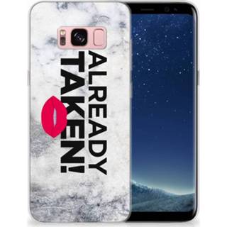 👉 Wit Samsung Galaxy S8 TPU Hoesje Design Already Taken White 8718894771648