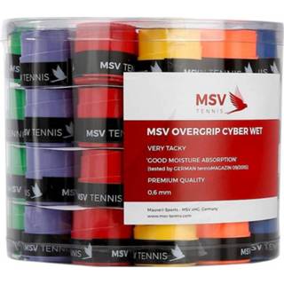 👉 Verpakking overgrips veelkleurig tennis overgrip GRAU vochtig synthetisch lint Cyber Wet 60 Stuks 4034832021403