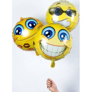 👉 Ballon verjaardag geel Ballonnen tros Vrolijkheid