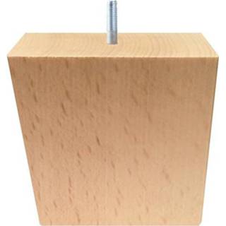 Meubelpoot houten hout houtskleur schuine 8 cm (M8) 9500012564916