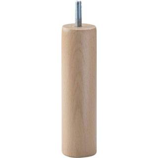 Meubelpoot houten hout houtskleur Ronde 15 cm (M10) 9500012566675