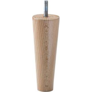 👉 Meubelpoot houten hout houtskleur Kegelvormige 15 cm (M10) 9500012565678