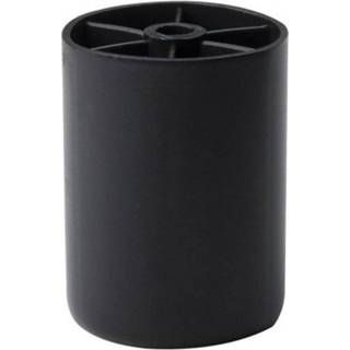 👉 Meubelpoot plastic kunststof zwart ronde 6 cm 9500012565487