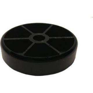 Zwart PVC kunststof glijder diameter 4 cm (zakje stuks) 9500012574366