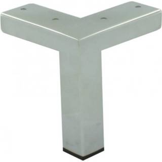 👉 Hoekprofiel staal chroom Chromen poot 12 cm 9500012576056