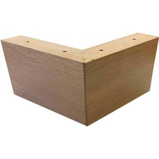 👉 Eiken houten hout houtskleur hoekpoot 10 cm 9500012588561